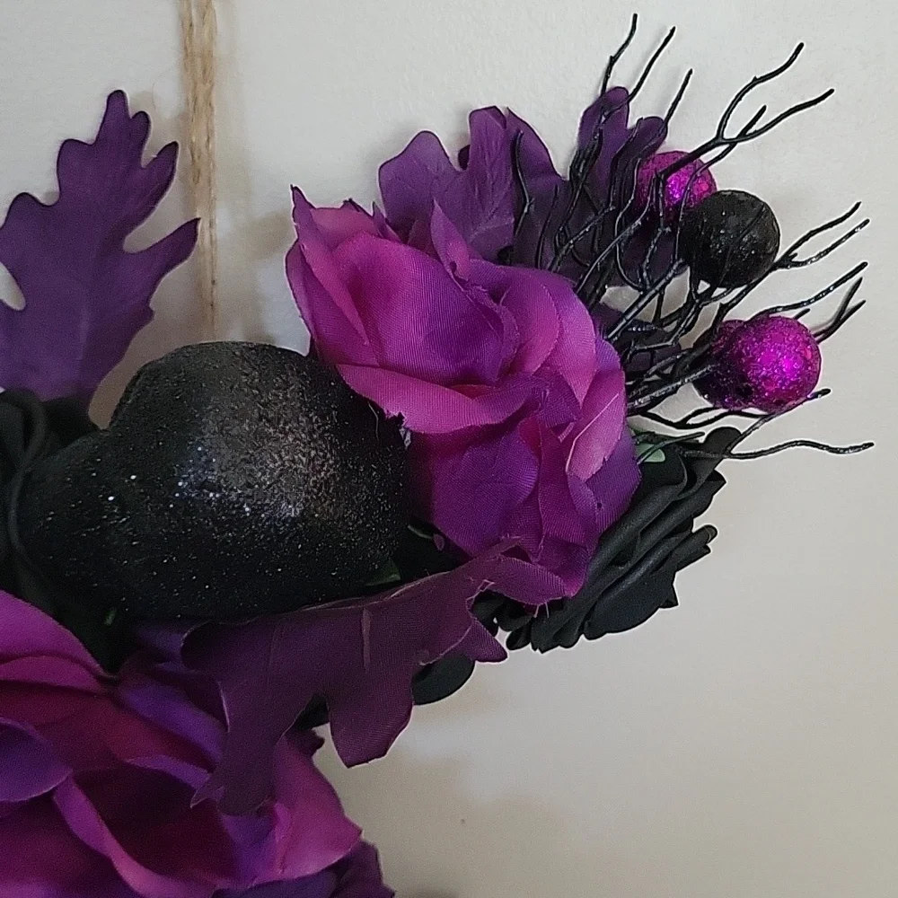 Handmade crescent wreath